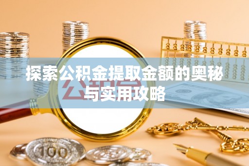 沧源探索公积金提取金额的奥秘与实用攻略